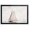 12" x 16" Sailing Excursion Framed Wall Art, Contemporary Coastal Home Décor, Glass Facing and Hanging Hardware Included